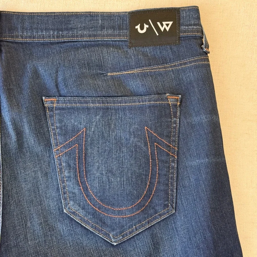 True Religion Rocco x Russell Westbrook Mens 44 Blue Relaxed Skinny Jeans